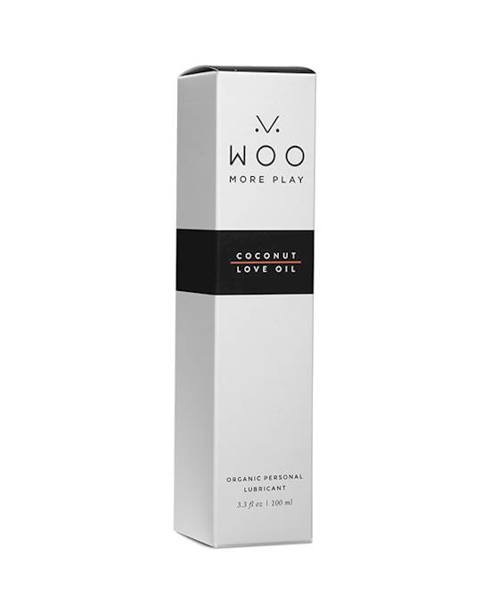 Woo More Play - Organic Coconut Love Oil Personal Lubricant - 3.3 Oz