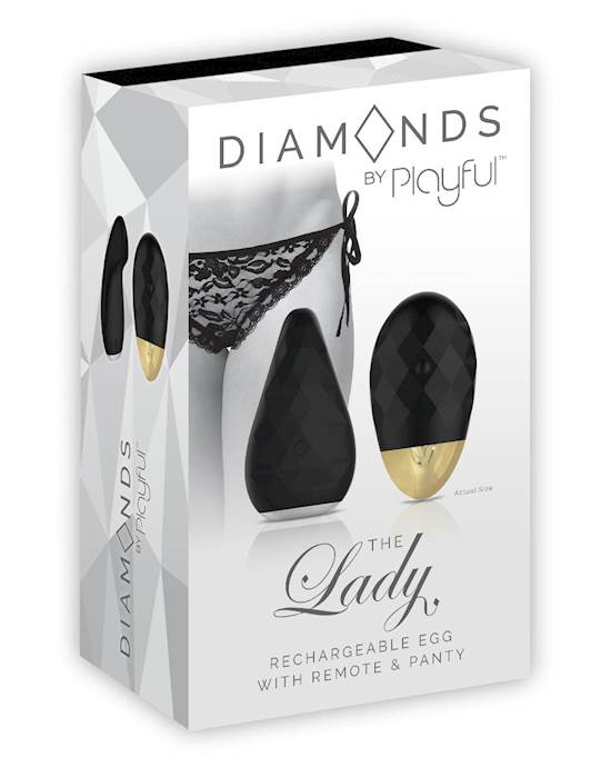 Playful Diamonds The Lady - Rechargeable Panty Vibrator 