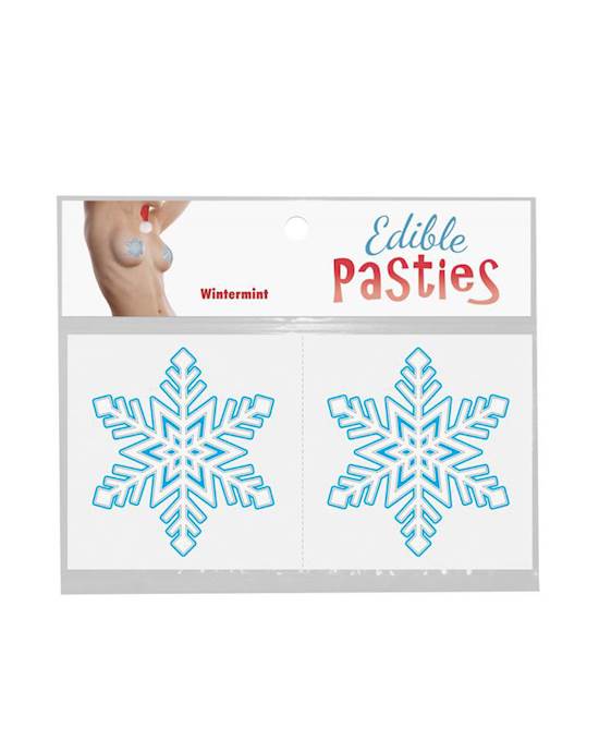 Edible Body Pasties - Wintermint Snowflakes