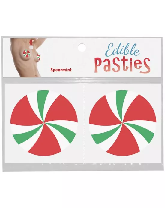 Spearmint Candy Swirls  Edible Body Pasties