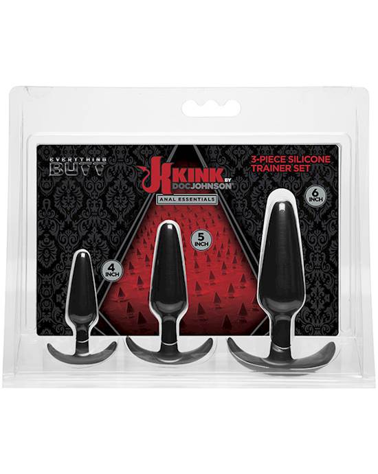 Kink - Silicone Anal Trainer 3-piece Set