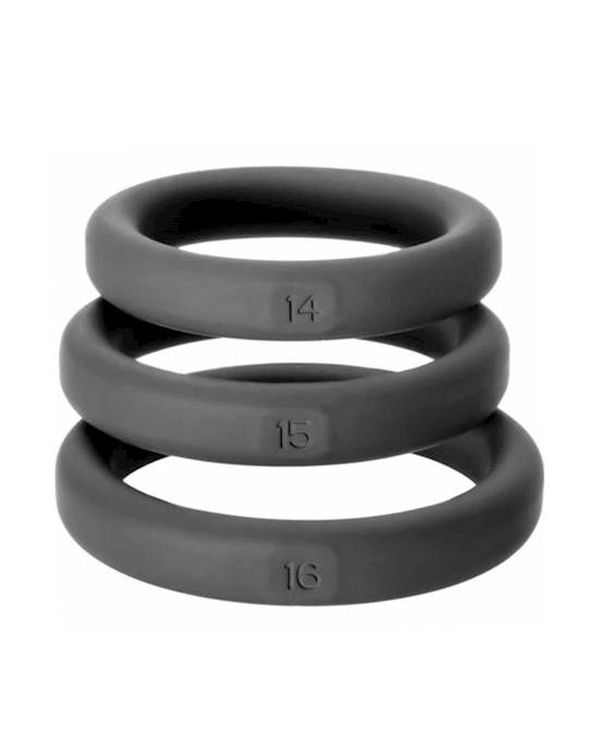Xact-fit Silicone Rings- Number14, Number15, Number16