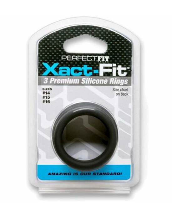 Xact-fit Silicone Rings- Number14, Number15, Number16