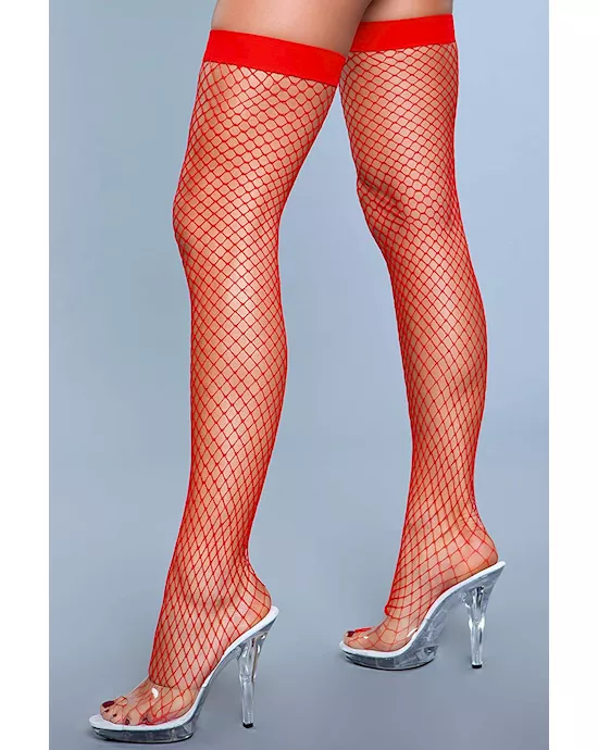 Catch Me If You Can Fishnet Thigh Highs