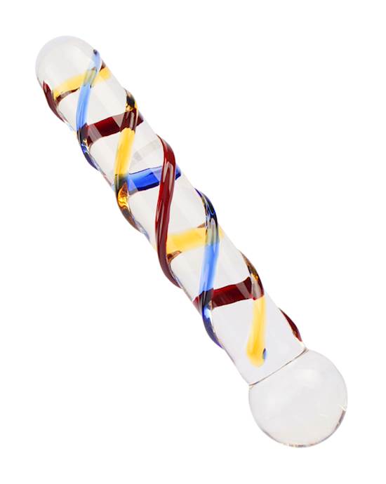 Lucent Trinity TEXTURED GLASS MASSAGER  7 INCH