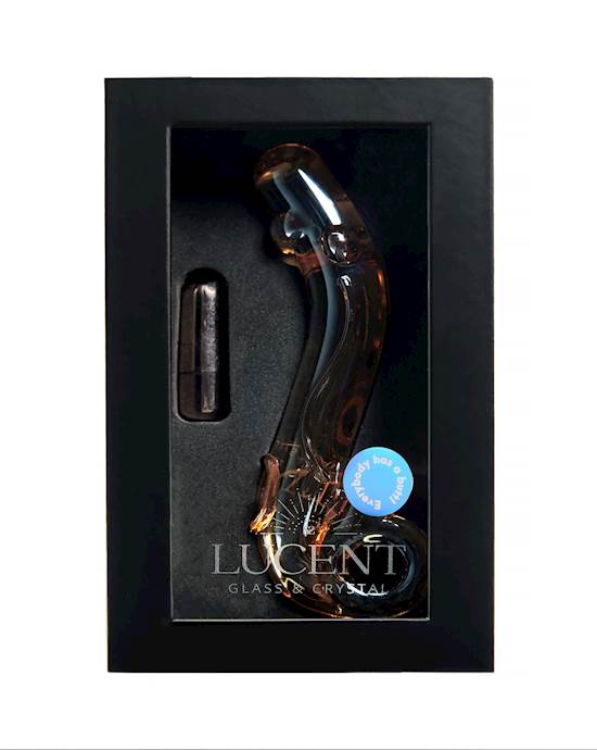 Lucent Nessa Vibrating Glass Massager - 7 Inch