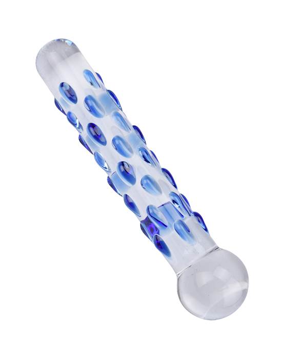 Glass Dildo Deeply Inserted in Craving Juicy Twat