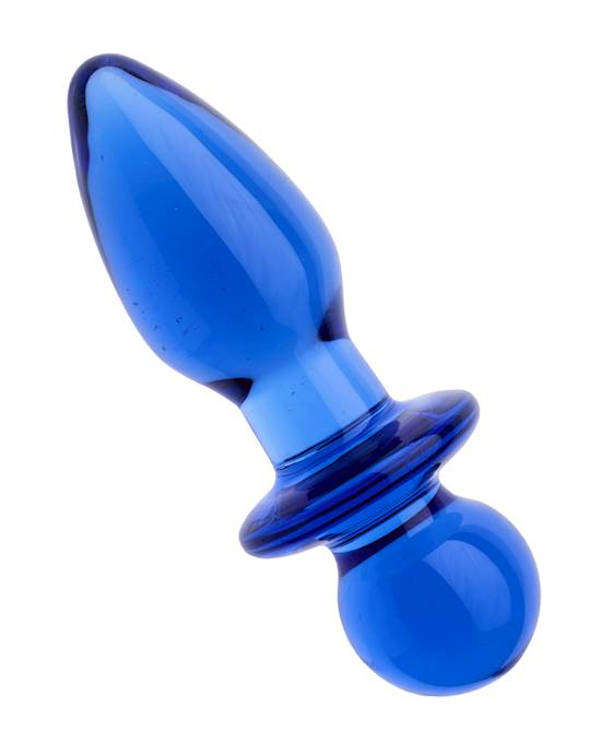 Lucent Sphere Handle Glass Butt Plug