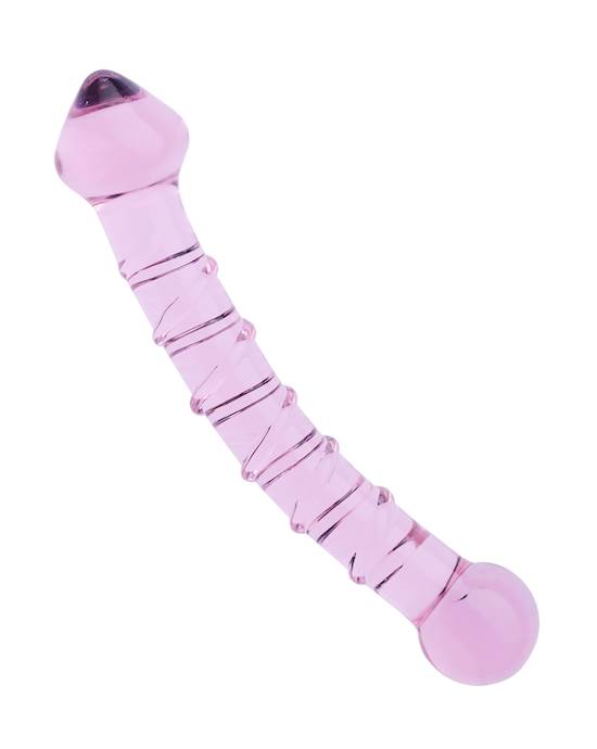 Lucent Purple Swirl Glass Massager