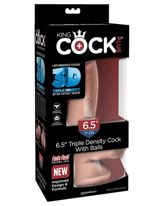 Triple Density 6.5 Inch Cock With Balls