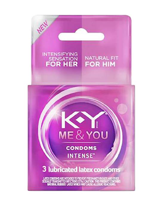 K Y Me and You Condoms  3 Pack