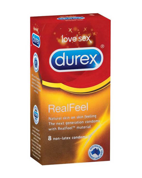 Durex Real Feel Condoms - 8 Pack