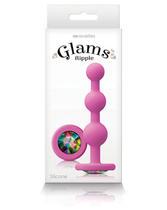 Glams Ripple Rainbow Gem Beads