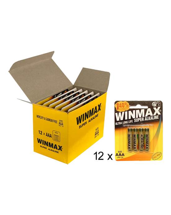 Aaa Winmax Super Alkaline Batteries Bp-4 (12pk)