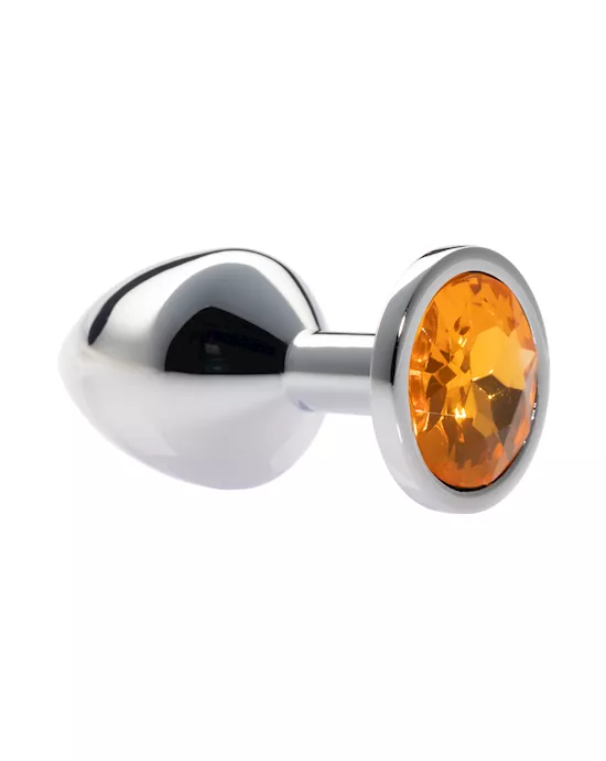 Kink Range Alloy Gem Butt Plug  32 Inch