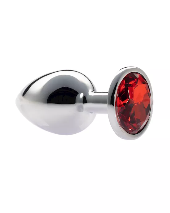 Kink Range Alloy Gem Butt Plug  37 Inch