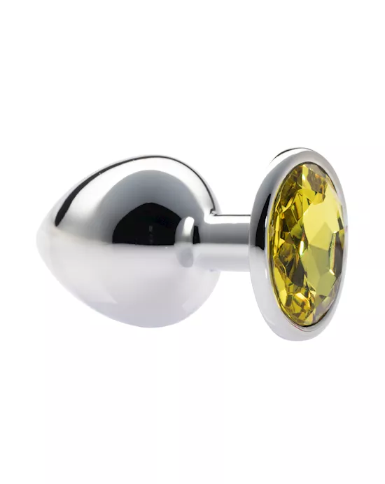 Kink Range Alloy Gem Butt Plug  37 Inch