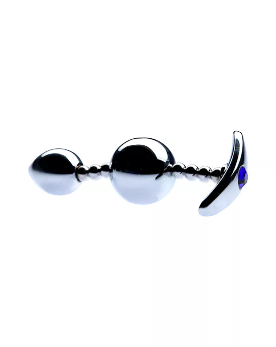 Kink Range Dual Bulb Metal Butt Plug  47 Inch