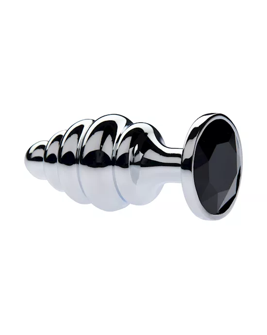 Kink Range Alloy Gemmed Butt Plug  37 Inch