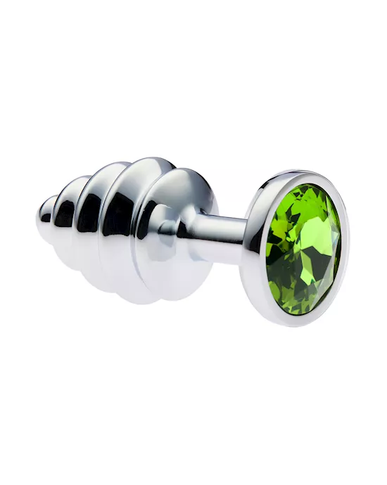 KinKi Ridged Jewelled Anal Plug