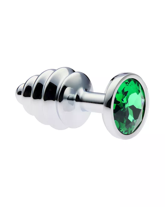 KinKi Ridged Jewelled Anal Plug