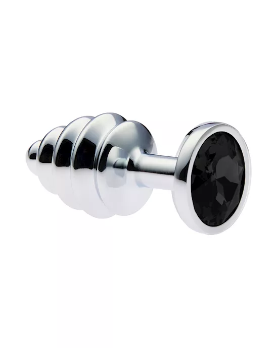 KinKi Ridged Jewelled Anal Plug
