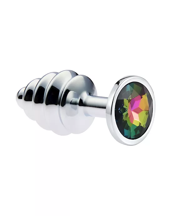 KinKi Ridged Jewelled Anal Plug