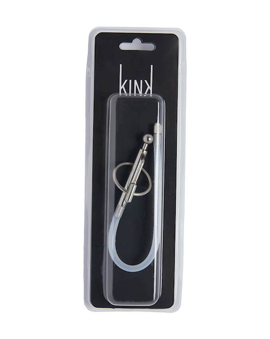 Kink Range Stainless Steel And Clear Cum Through Plug - 8.8 Inch
