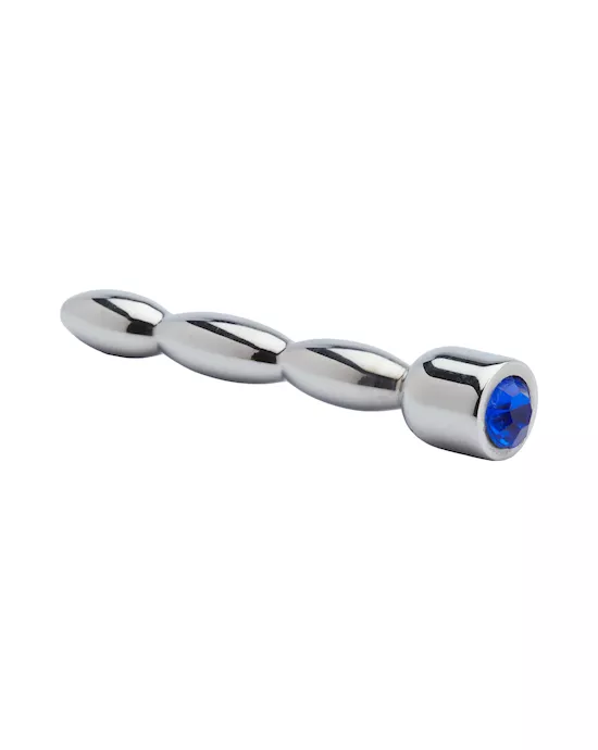 Kink Range Jewell Tipped Penis Plug  19 Inch