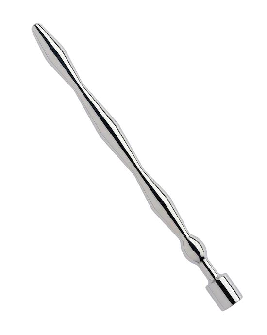 Kink Range Ribbed Jewelled Penis Plug - 4.4 Inch