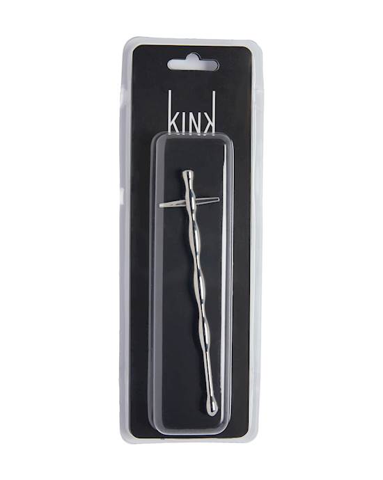 Kink Range Stainless Steel Ribbed Penis Plug - 5.9 Inch