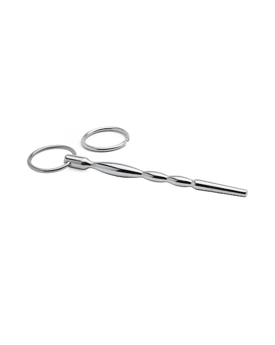 Kink Range Stainless Steel Bead Penis Plug  5 Inch