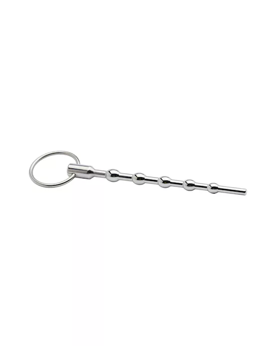 Kink Range Stainless Steel Tapered Ball Penis Plug  51 Inch