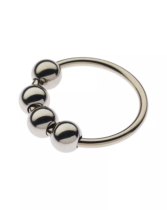 Kink Range Triple Balled Penis Head Ring  35mm