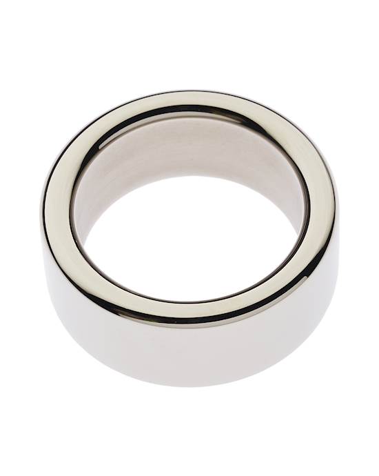 Kink Range Stainless Steel Wide Band Penis Head Ring  28mm