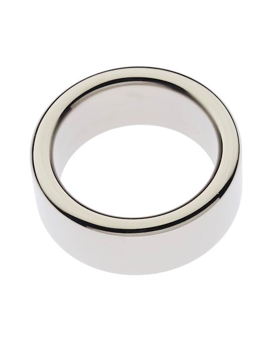Kink Range Stainless Steel Wide Band Penis Head Ring - 30mm