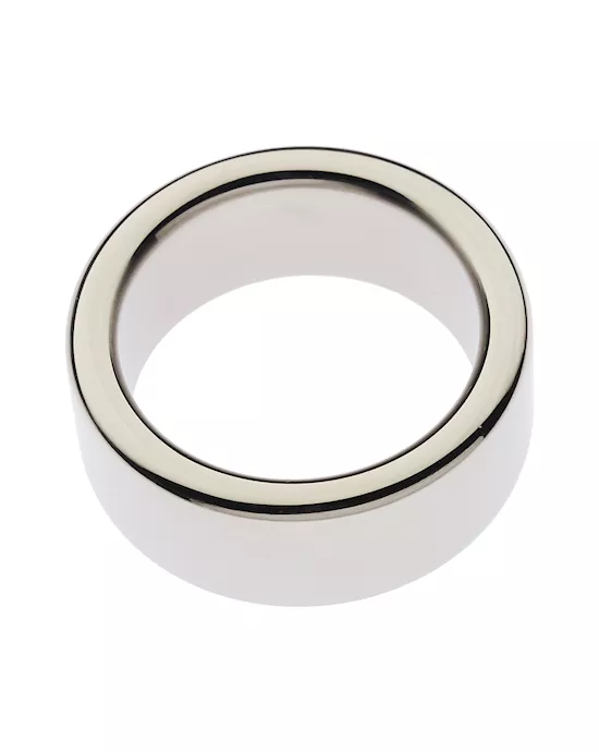 Kink Range Stainless Steel Wide Band Penis Head Ring  30mm