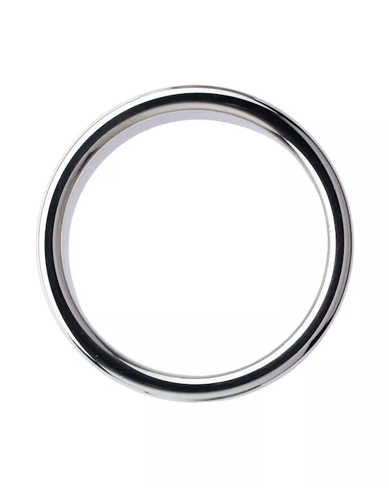 Kink Range Stainless Steel Ridged Penis Head Ring  17 Inch