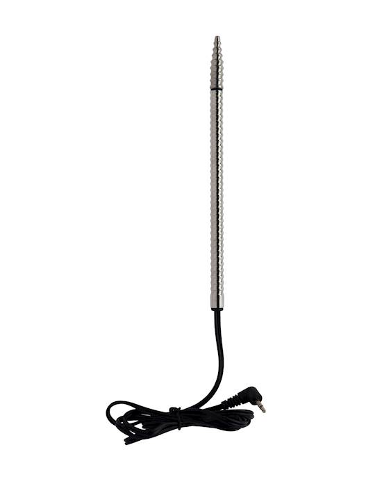 Kinki Electro Ribbed Penis Plug - 6.1 Inch