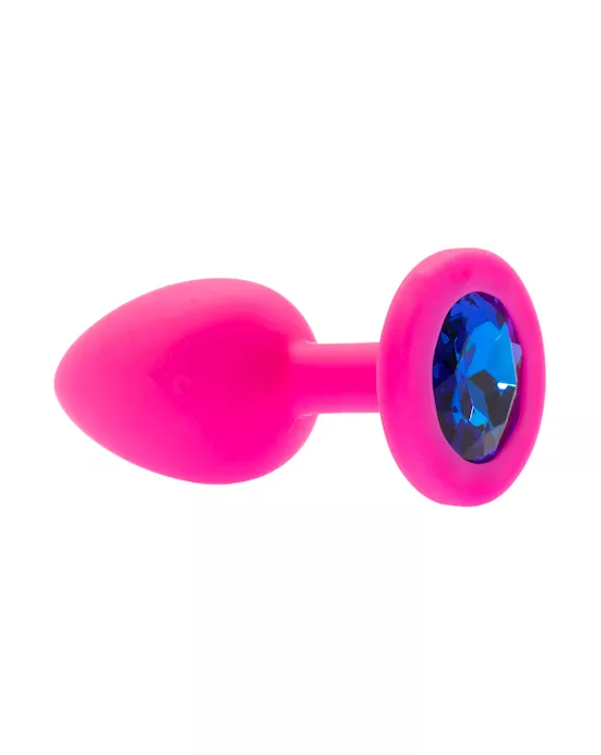 Kink Range Silicone Gemmed Butt Plug  28 Inch