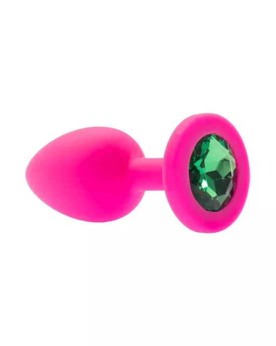 Kink Range Silicone Gemmed Butt Plug  28 Inch