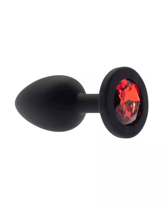 Kink Range Silicone Gemmed Butt Plug  28 Inch