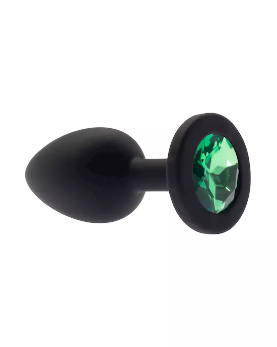 Kink Range Silicone Gemmed Butt Plug  28 Inch