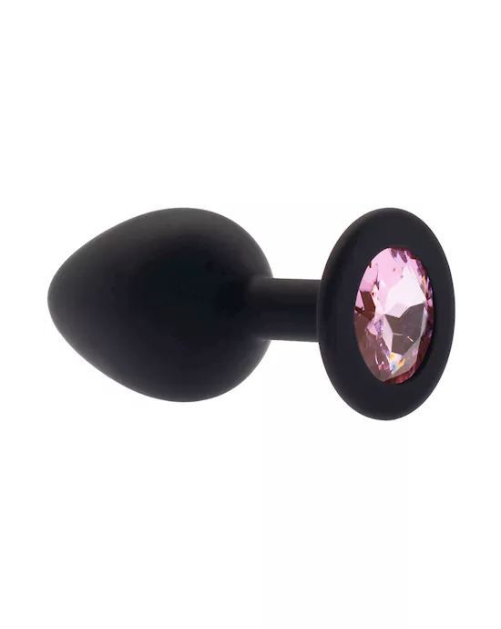 Kink Range Silicone Gemmed Butt Plug  31 Inch