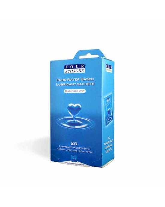 Four Seasons Waterbased Lubricant Sachets  20 Pack