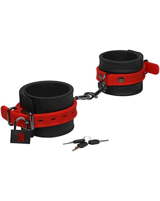 Kink  Silicone Ankle Cuffs with Pad Lock
