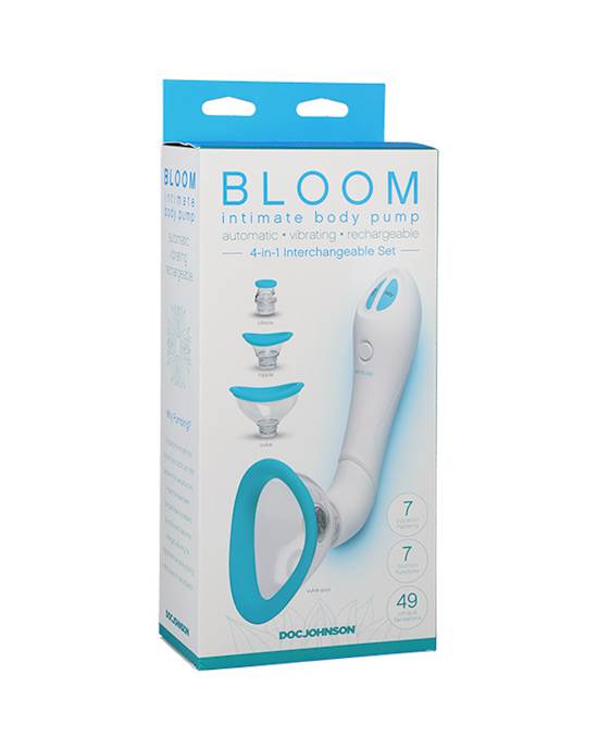 Bloom-intimate Body Pump Vibrator - 4-in-1 Interchangeable Set