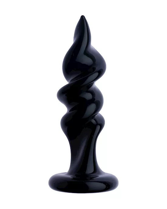 Lucent Corkscrew Glass Butt Plug
