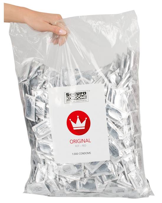 Secura Red Condoms  Bulk 1000pc