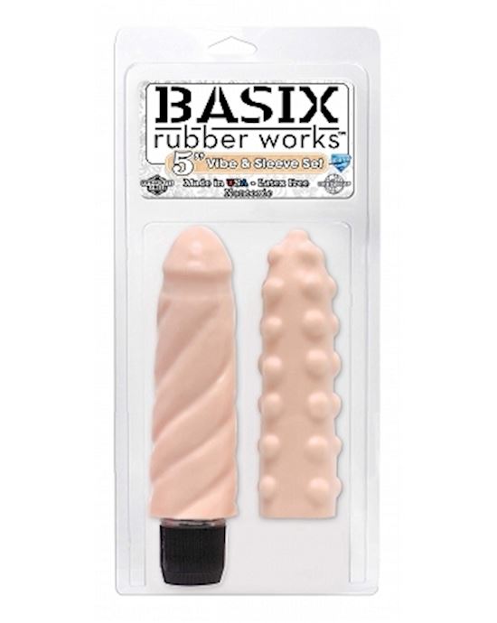 Basix Rubber Works 5 Vibe And Sleeve Set